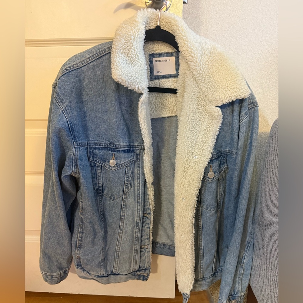 Denim Jacket with Sherpa Lining